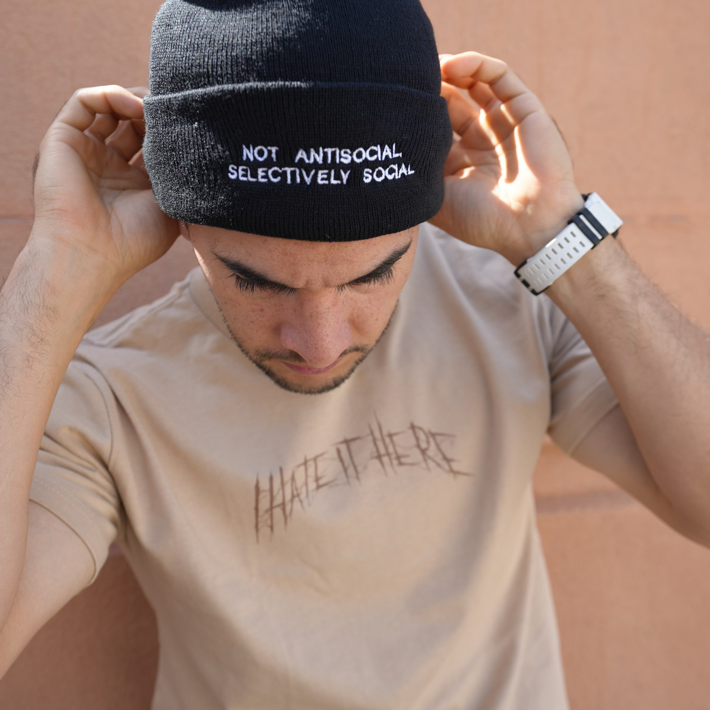 Selectively Social Beanie