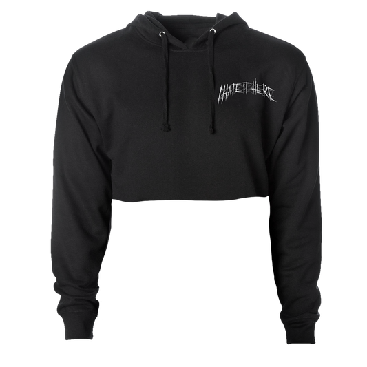 Hate It Here v2 Crop Hoodie